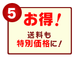 【5】<お得!>送料も特別価格に!