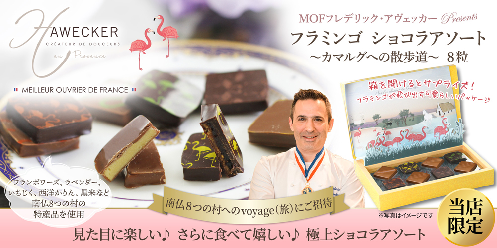 MOFショコラティエ フレデリック・アヴェッカー フラミンゴ ショコラアソート～カマルグへの散歩道～