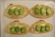 空豆のチーズ焼き