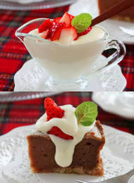 チョコレートチーズケーキ &とろ～りチーズクリーム