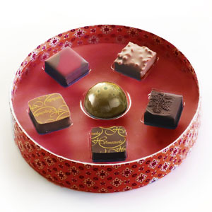 【MOFフレデリック アヴェッカー】ショコラアソート6粒(赤箱)