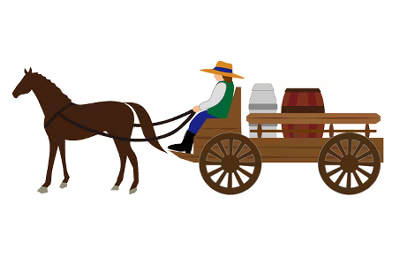 荷馬車 イメージ