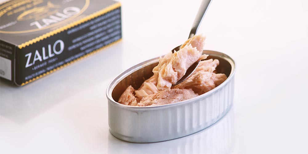 【Zallo】オリーブオイル漬けツナ缶