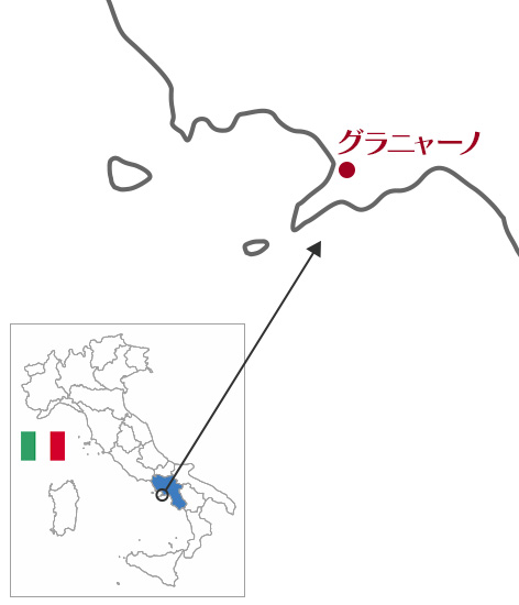 イタリアのこの辺りだよ地図
