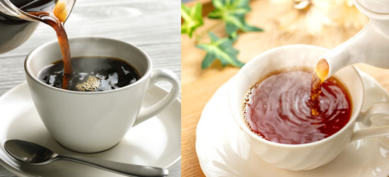 紅茶やコーヒー