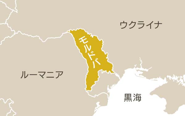 モルドバ共和国の地図