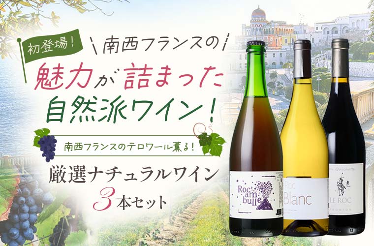 南西フランスのテロワール薫る　厳選ナチュラルワイン3本セット